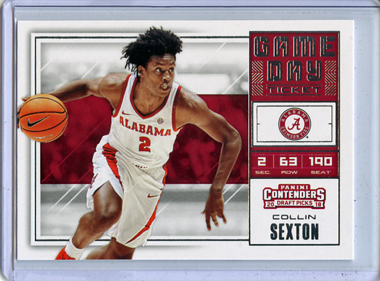 Collin Sexton 2018-19 Contenders Draft Picks, Game Day Ticket #9