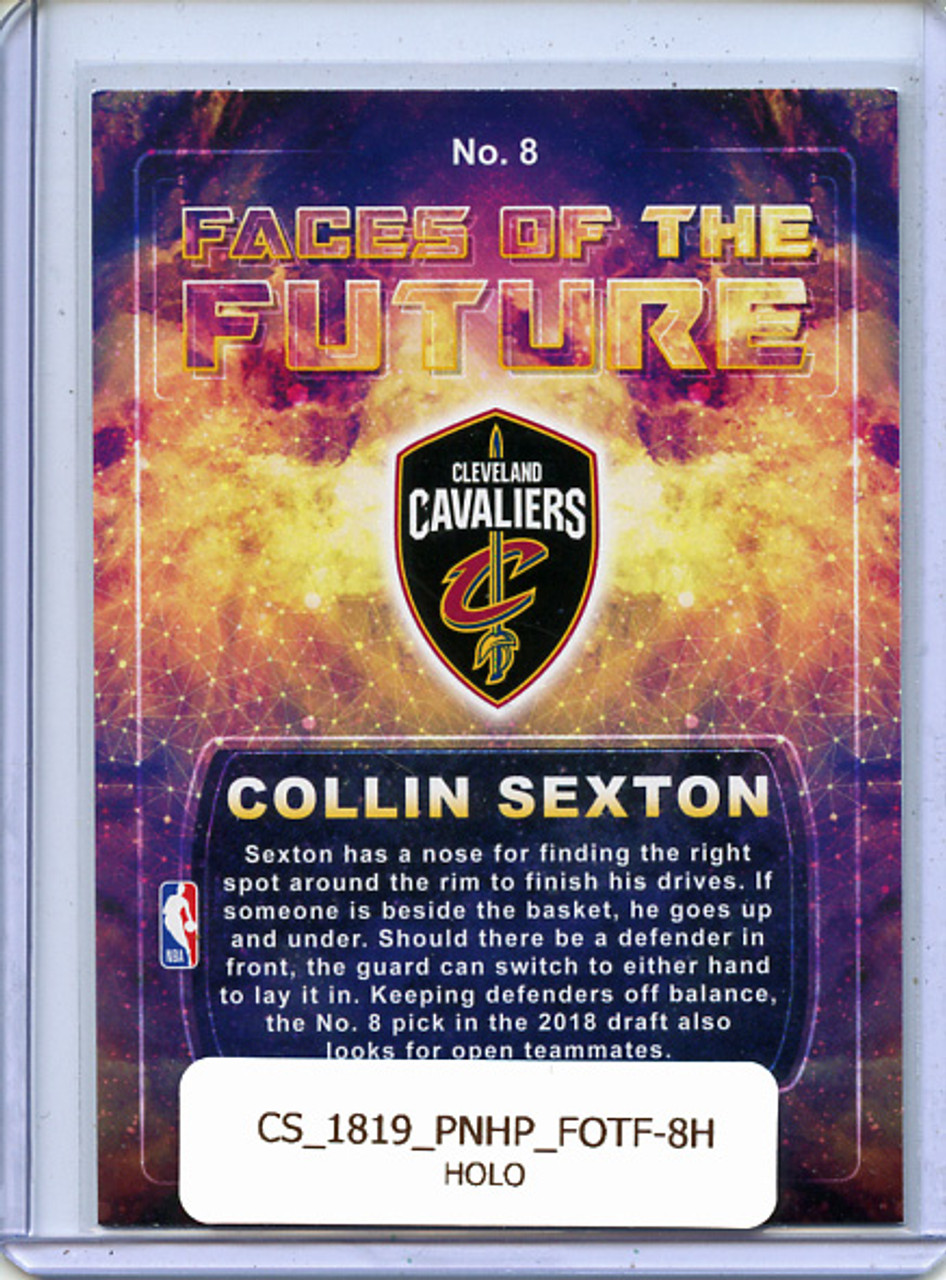 Collin Sexton 2018-19 Hoops, Faces of the Future #8 Holo