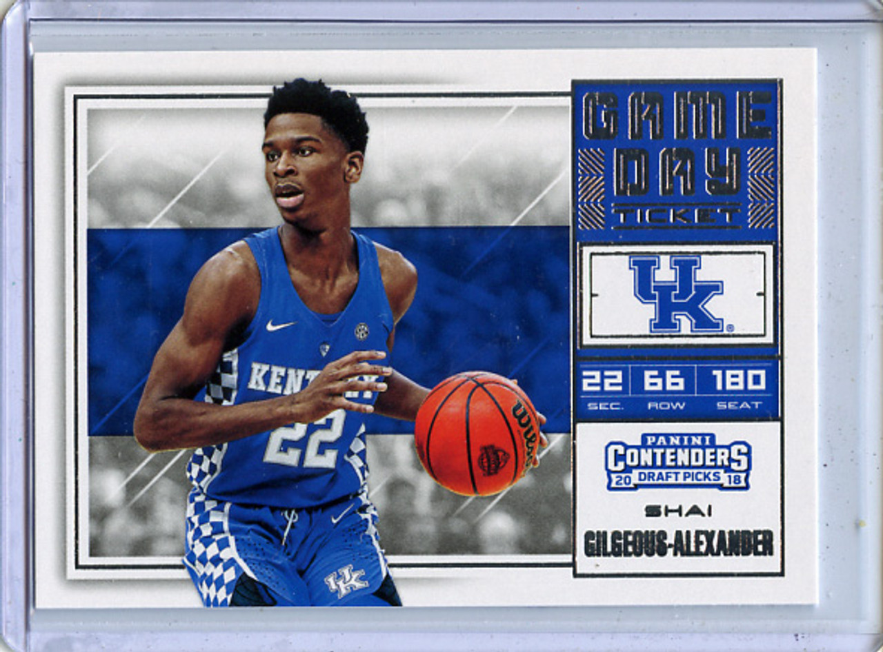 Shai Gilgeous-Alexander 2018-19 Contenders Draft Picks, Game Day Tickets #14