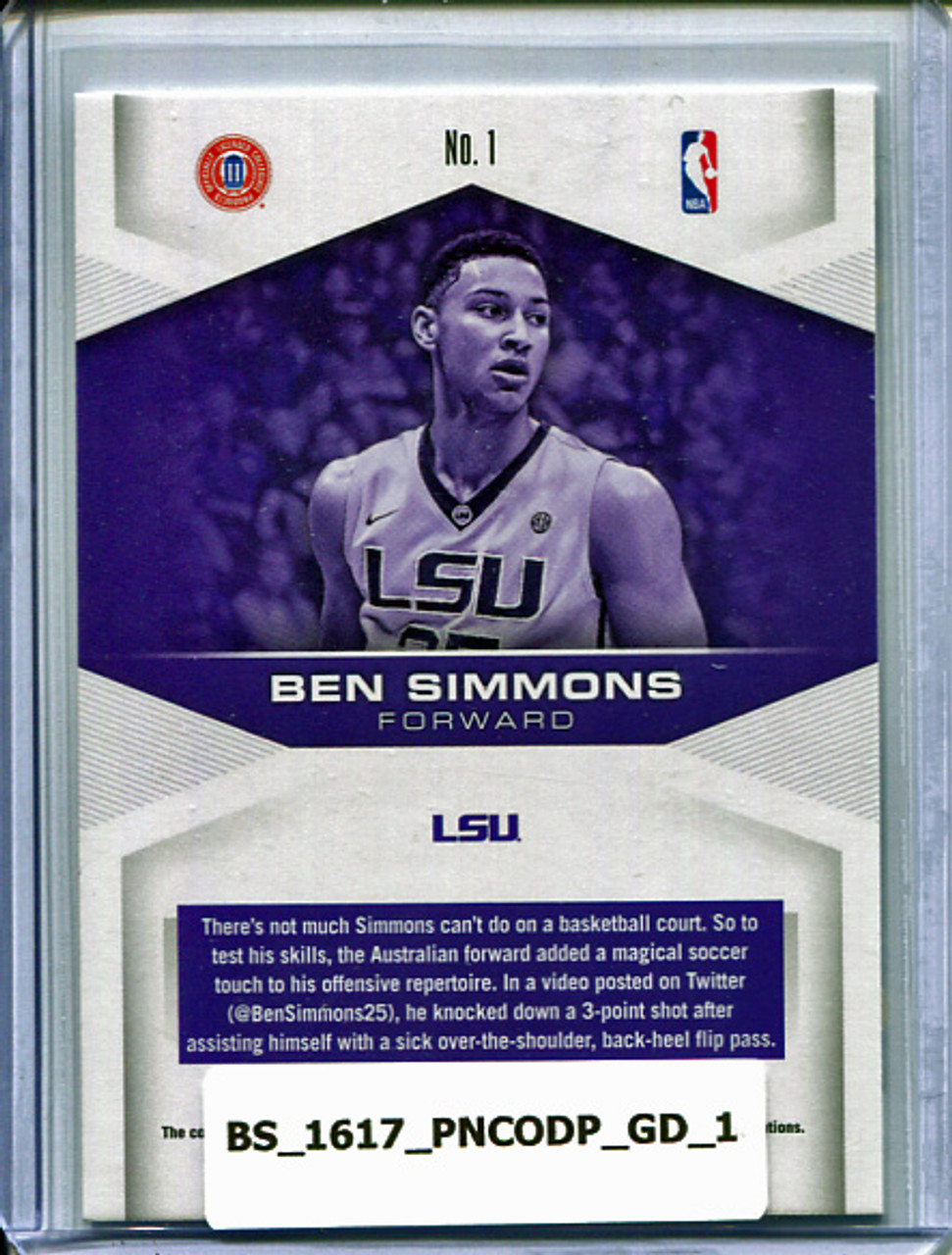 Ben Simmons 2016-17 Contenders Draft Picks, Game Day #1
