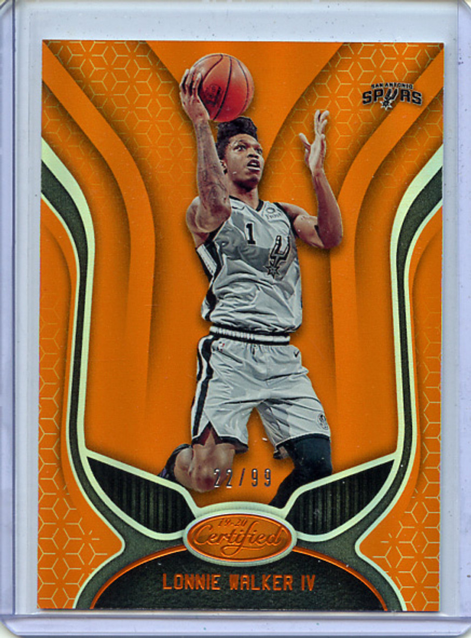 Lonnie Walker IV 2019-20 Certified #36 Mirror Orange (#22/99)