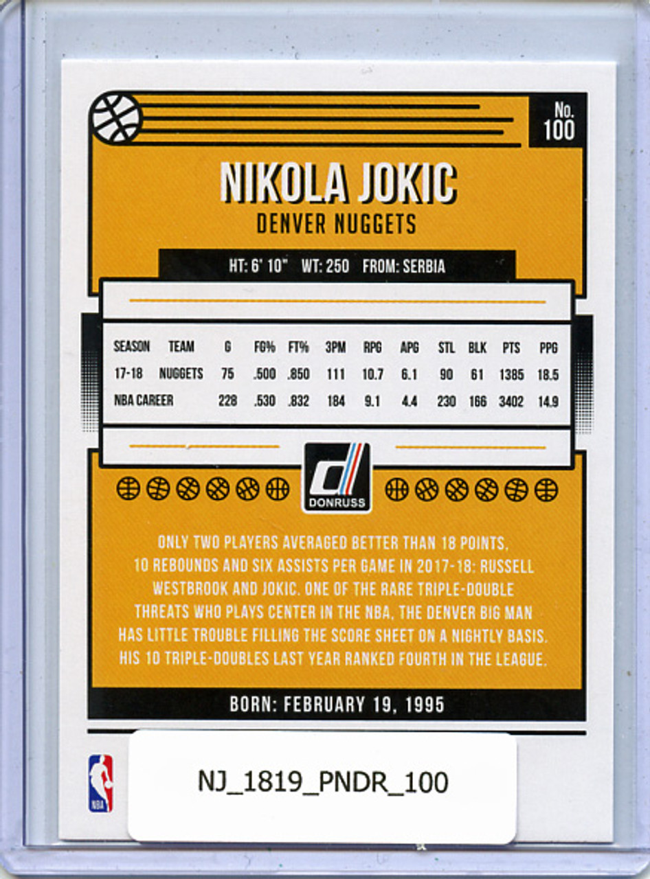 Nikola Jokic 2018-19 Donruss #100
