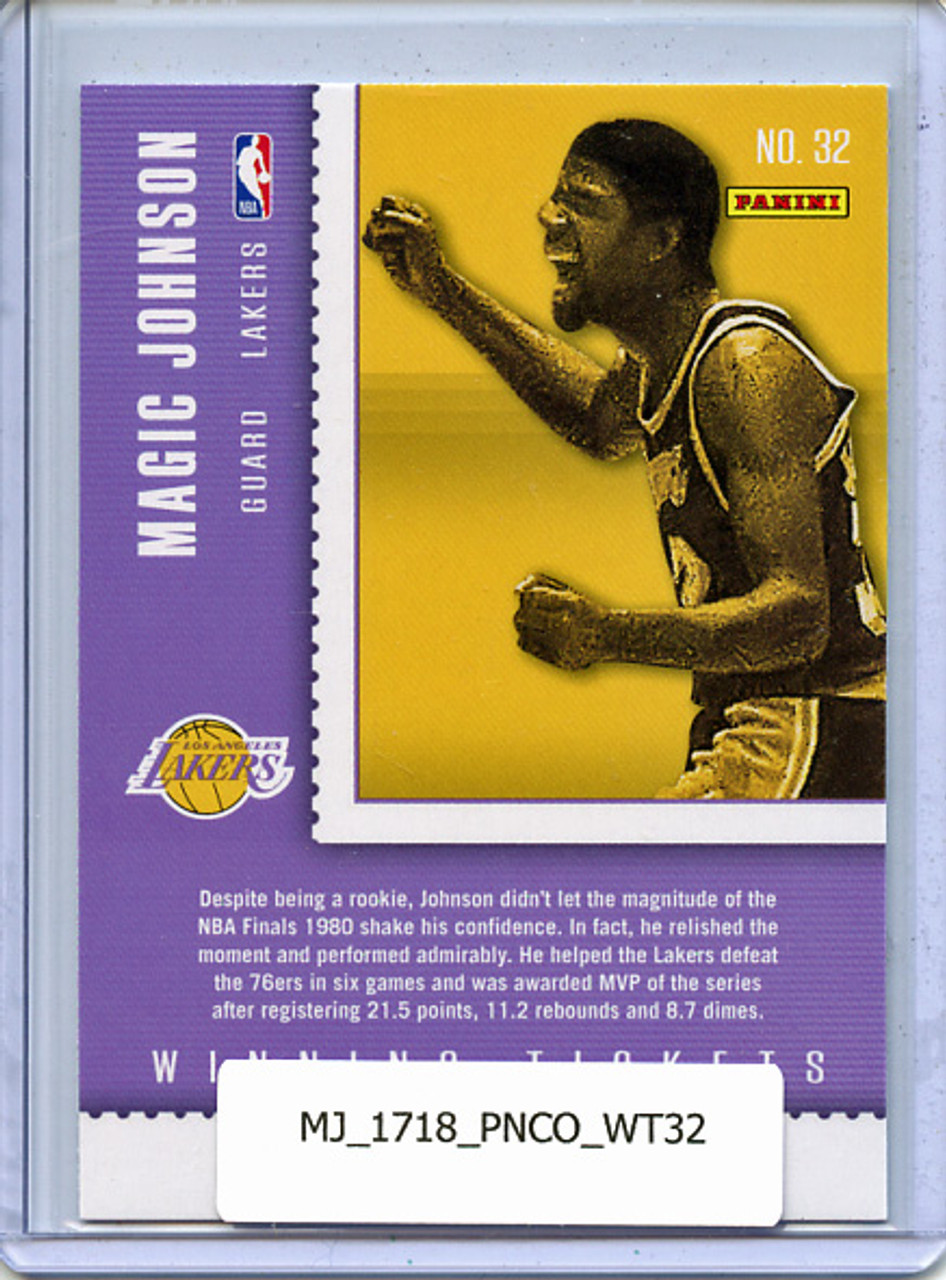 Magic Johnson 2017-18 Contenders, Winning Tickets #32