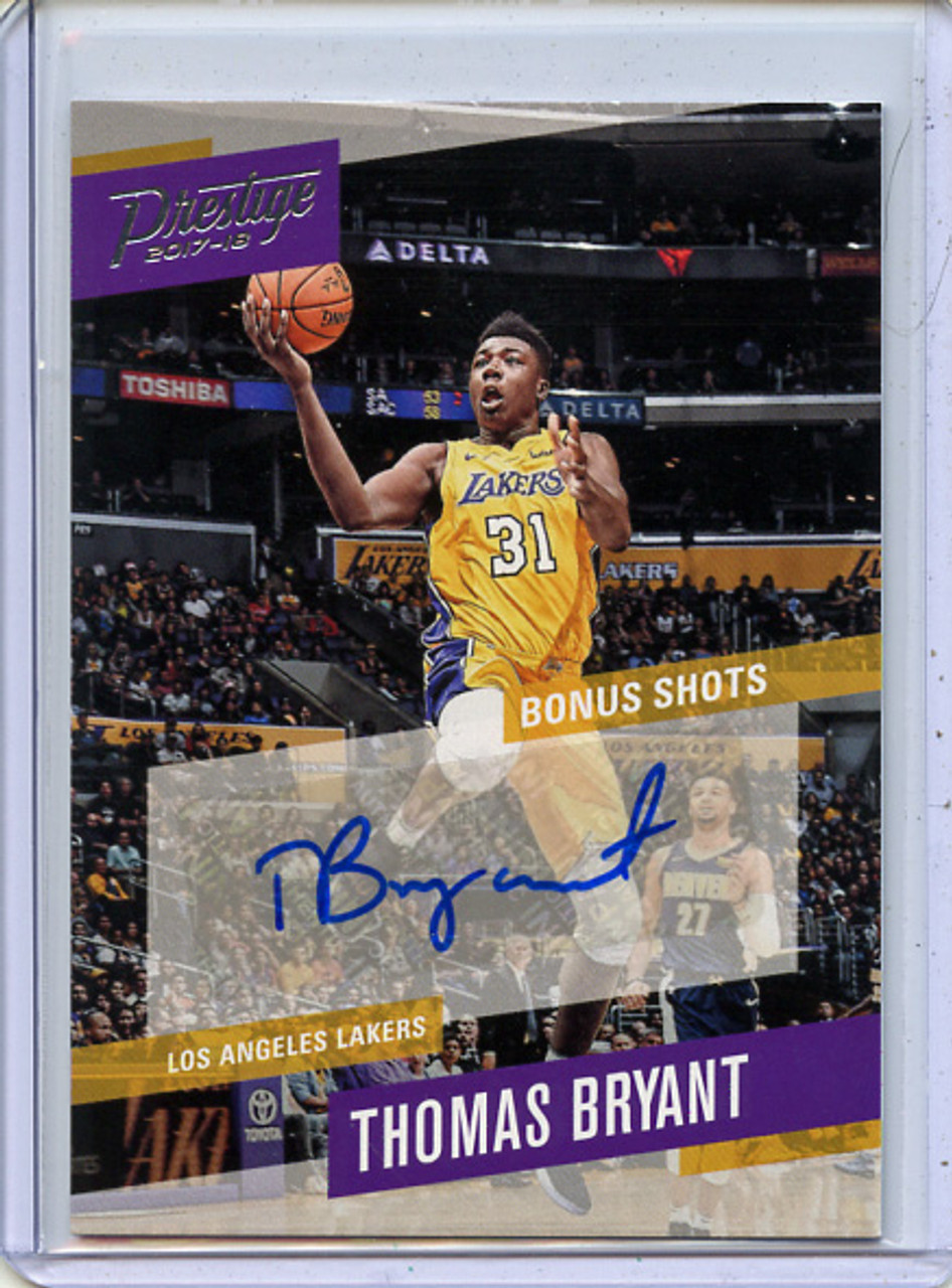 Thomas Bryant 2017-18 Prestige, Bonus Shots Signatures #4