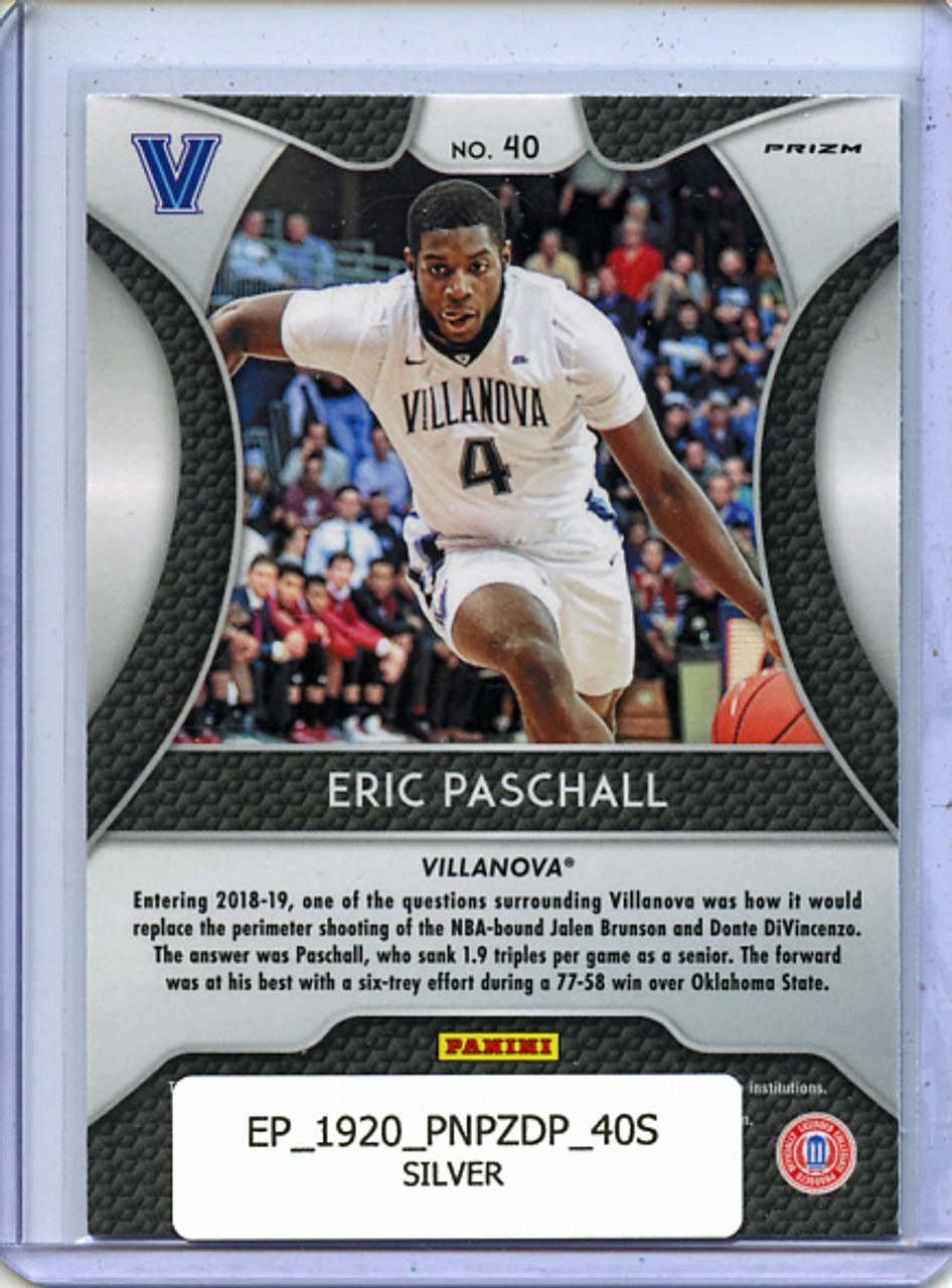 Eric Paschall 2019-20 Prizm Draft Picks #40 Silver