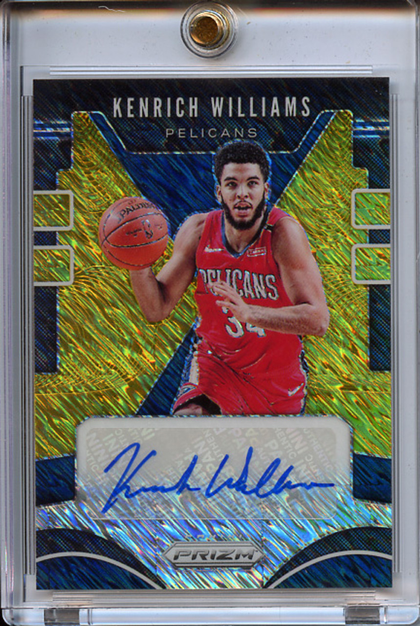 Kenrich Williams 2019-20 Prizm First Off the Line, Signatures #SG-KWL Premium Gold Shimmer (#02/10)
