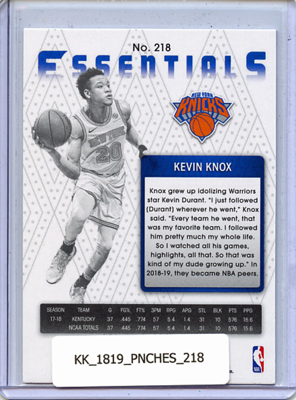 Kevin Knox 2018-19 Chronicles, Essentials #218