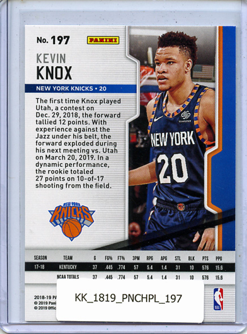 Kevin Knox 2018-19 Chronicles, Playoff #197
