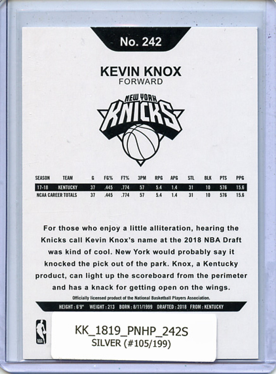 Kevin Knox 2018-19 Hoops #242 Silver (#105/199)