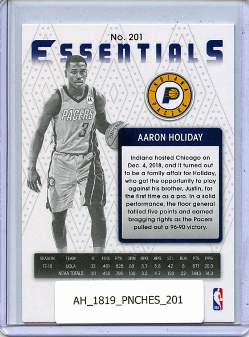 Aaron Holiday 2018-19 Chronicles, Essentials #201