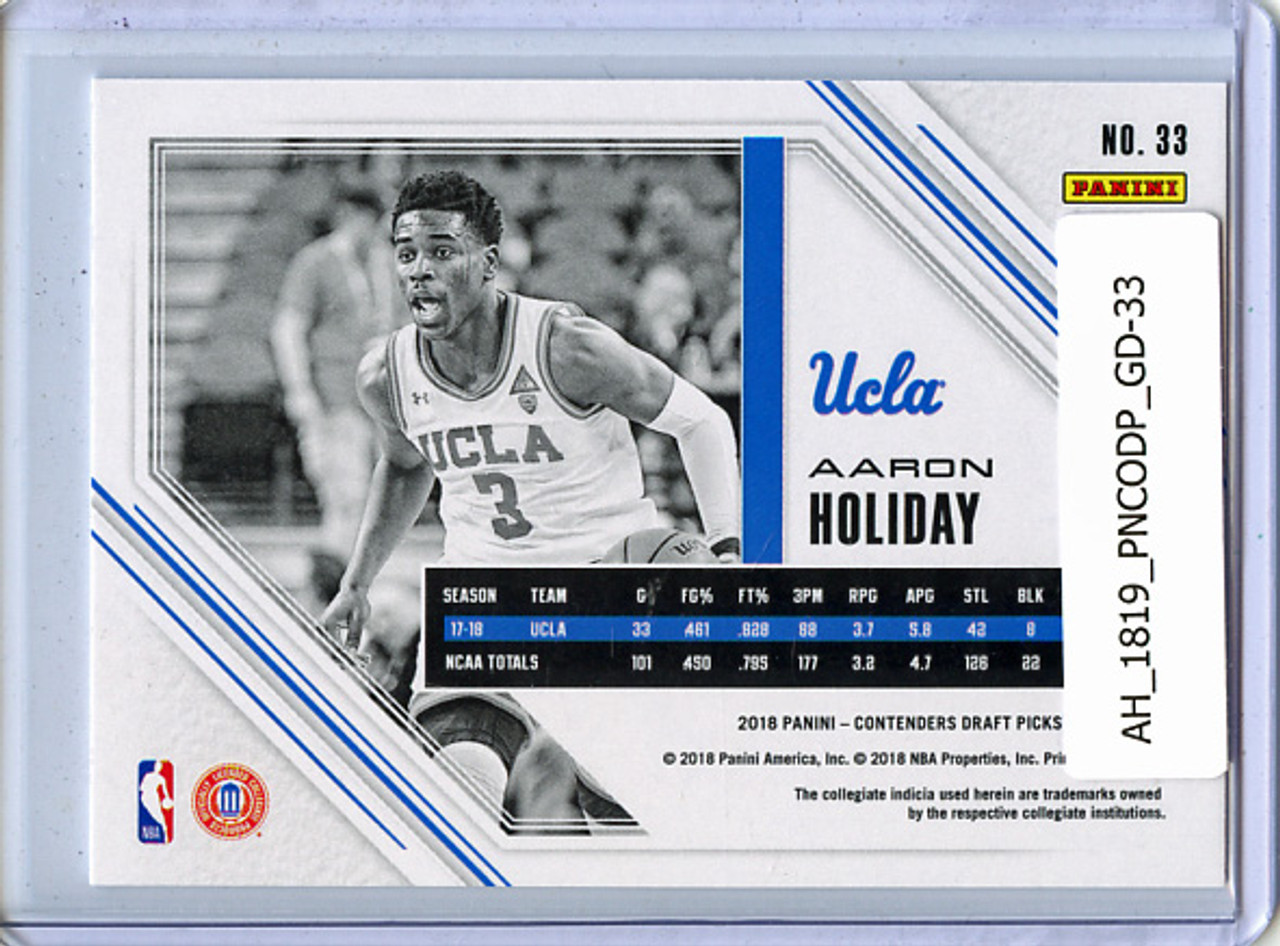 Aaron Holiday 2018-19 Contenders Draft Picks, Game Day Tickets #33