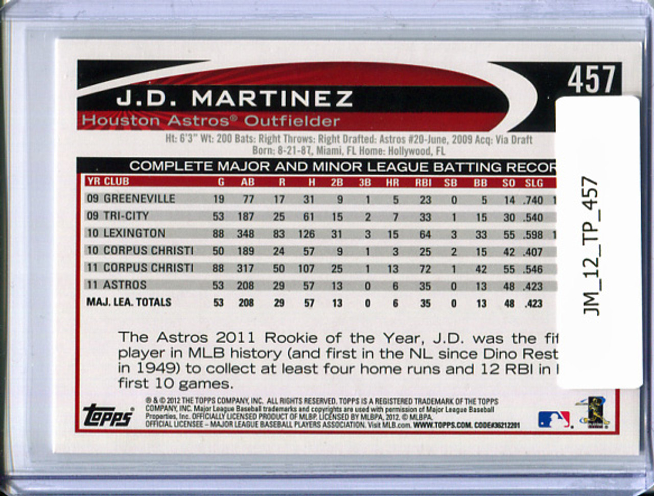 J.D. Martinez 2012 Topps #457
