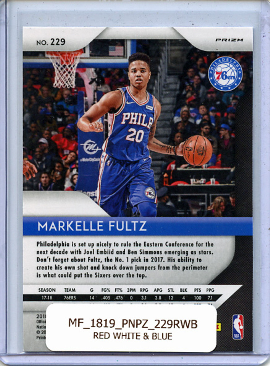 Markelle Fultz 2018-19 Prizm #229 Red White & Blue