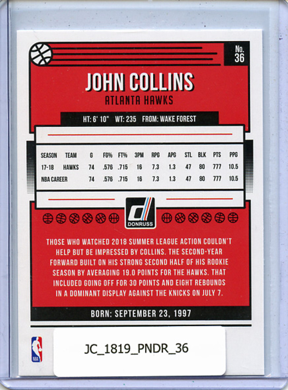 John Collins 2018-19 Donruss #36