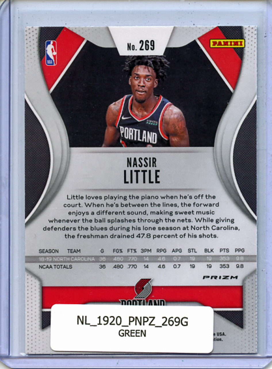 Nassir Little 2019-20 Prizm #269 Green