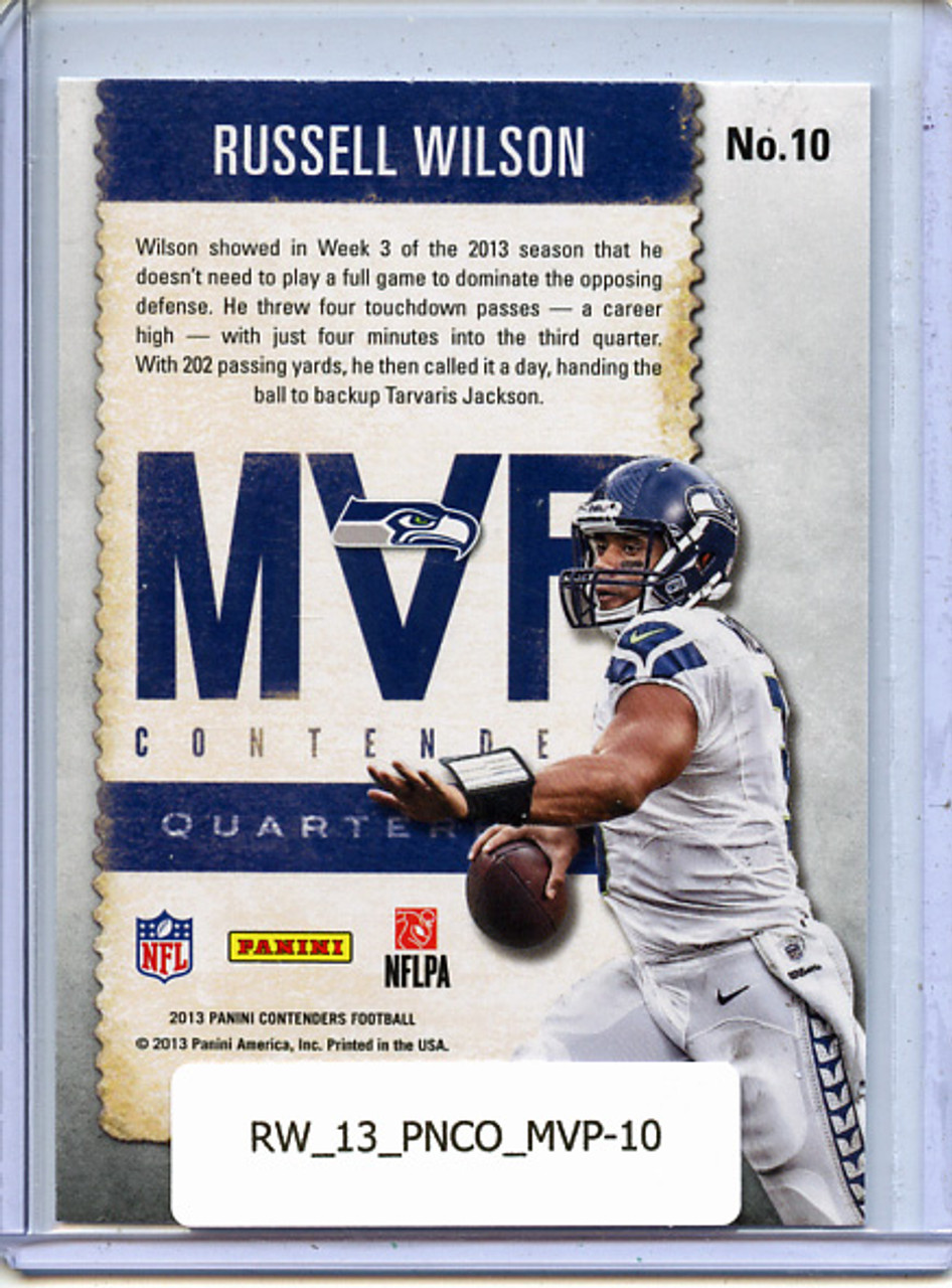 Russell Wilson 2013 Contenders, MVP Contenders #10