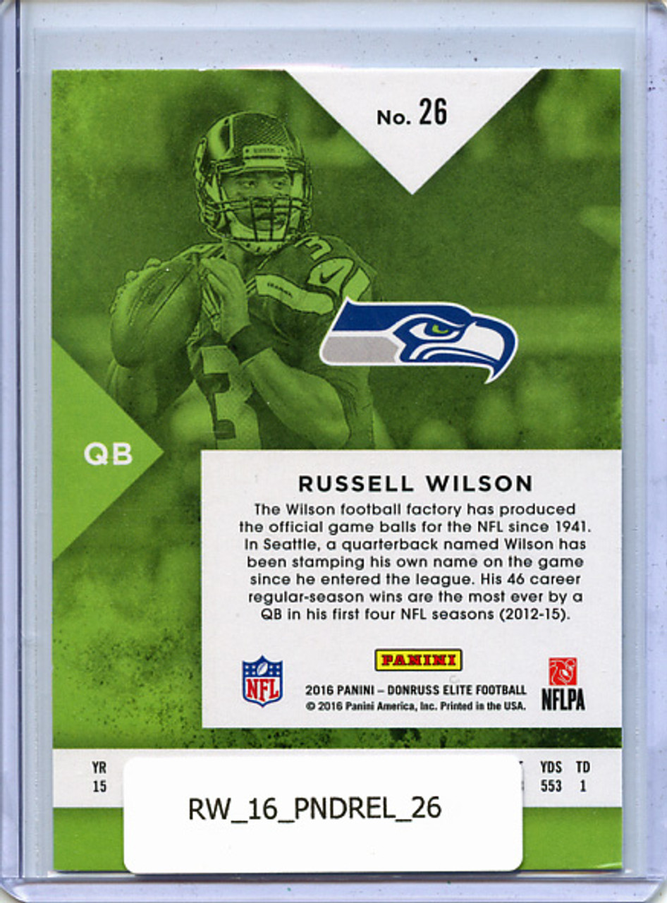 Russell Wilson 2016 Donruss Elite #26