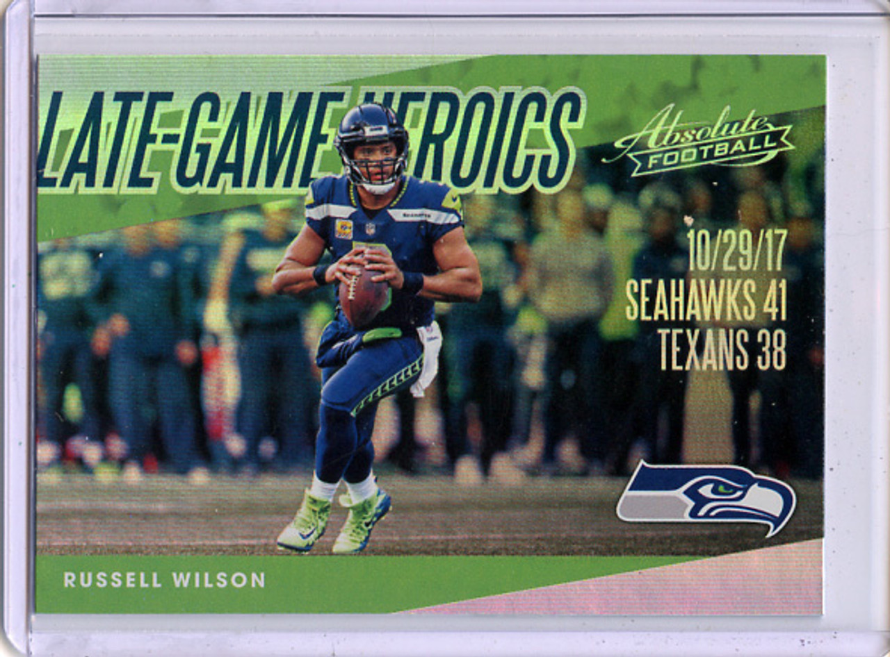 Russell Wilson 2018 Absolute, Late Game Heroics #LGH-RW