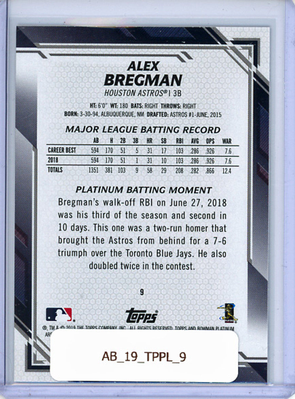 Alex Bregman 2019 Bowman Platinum #9