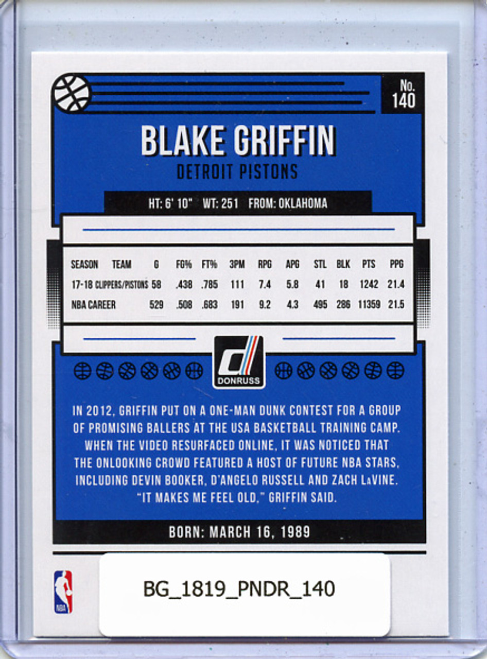 Blake Griffin 2018-19 Donruss #140