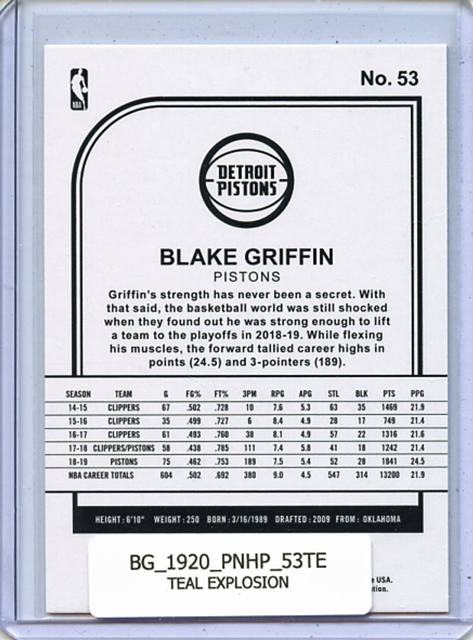 Blake Griffin 2019-20 Hoops #53 Teal Explosion