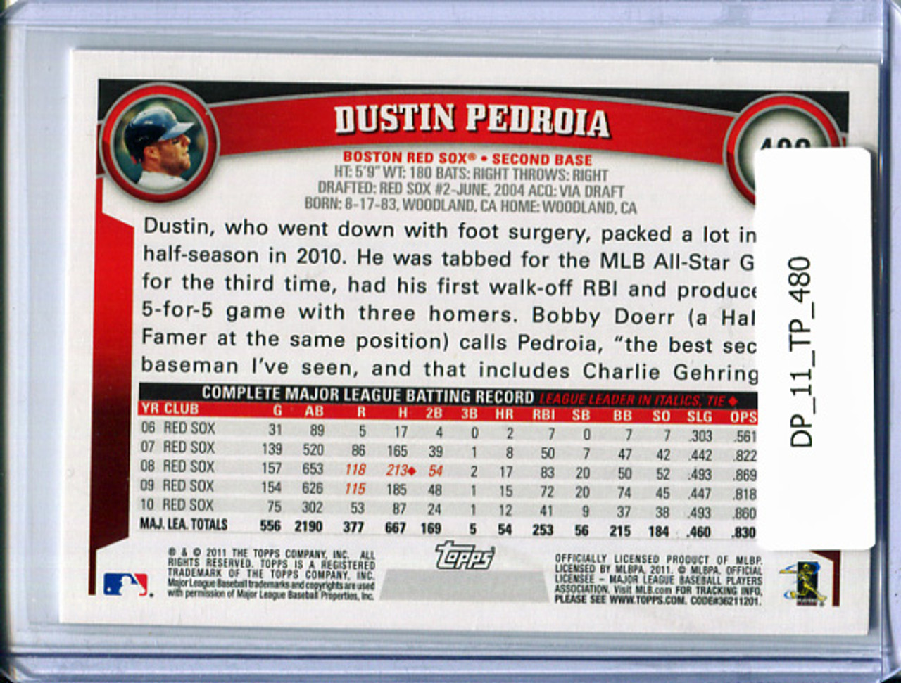 Dustin Pedroia 2011 Topps #480