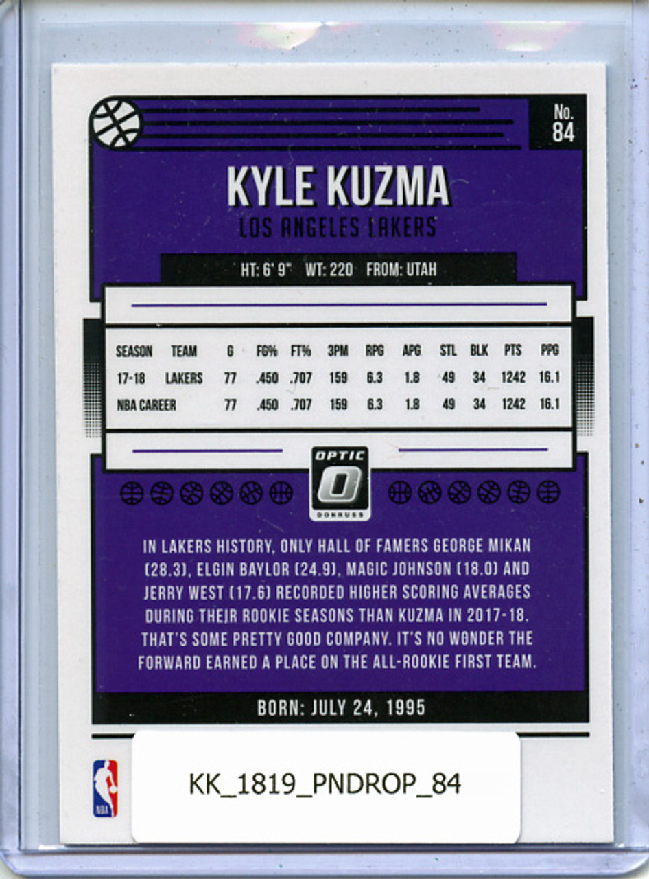 Kyle Kuzma 2018-19 Donruss Optic #84