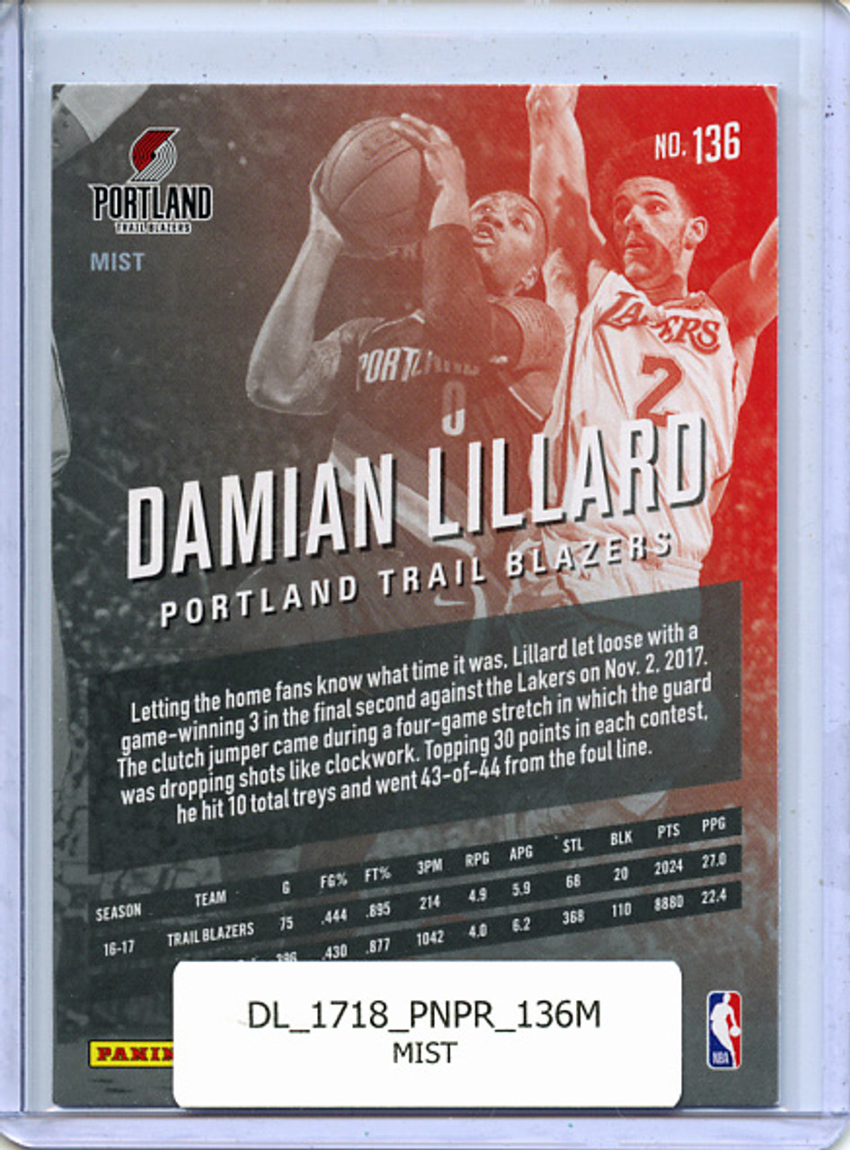 Damian Lillard 2017-18 Prestige #136 Mist