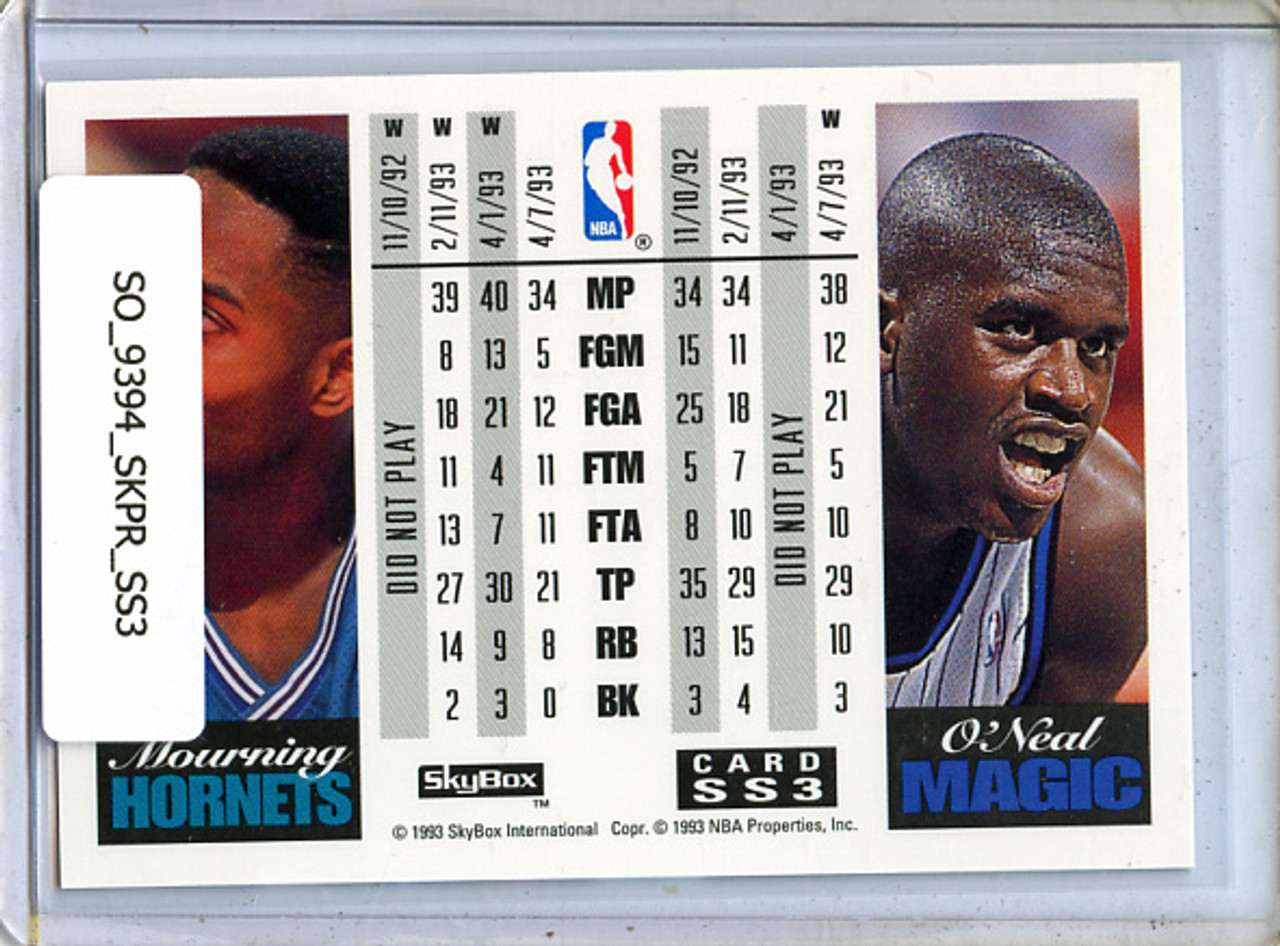 Shaquille O'Neal, Alonzo Mourning 1993-94 Skybox Premium, Showdown Series #SS3