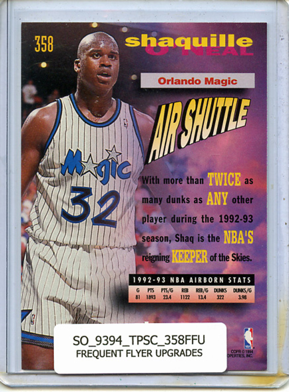 Shaquille O'Neal 1993-94 Stadium Club #358 Frequent Flyers