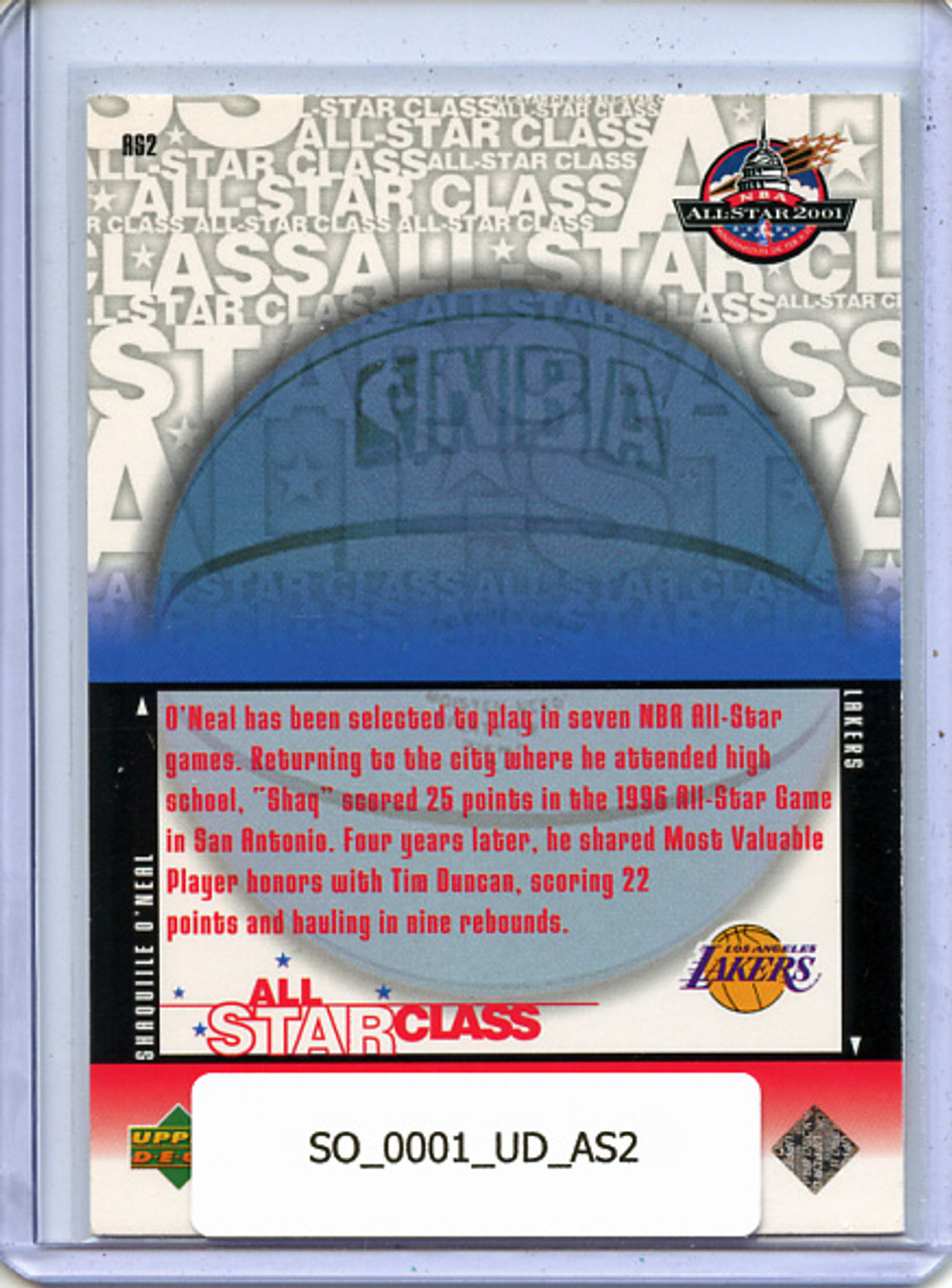 Shaquille O'Neal 2000-01 Upper Deck, All-Star Class #AS2