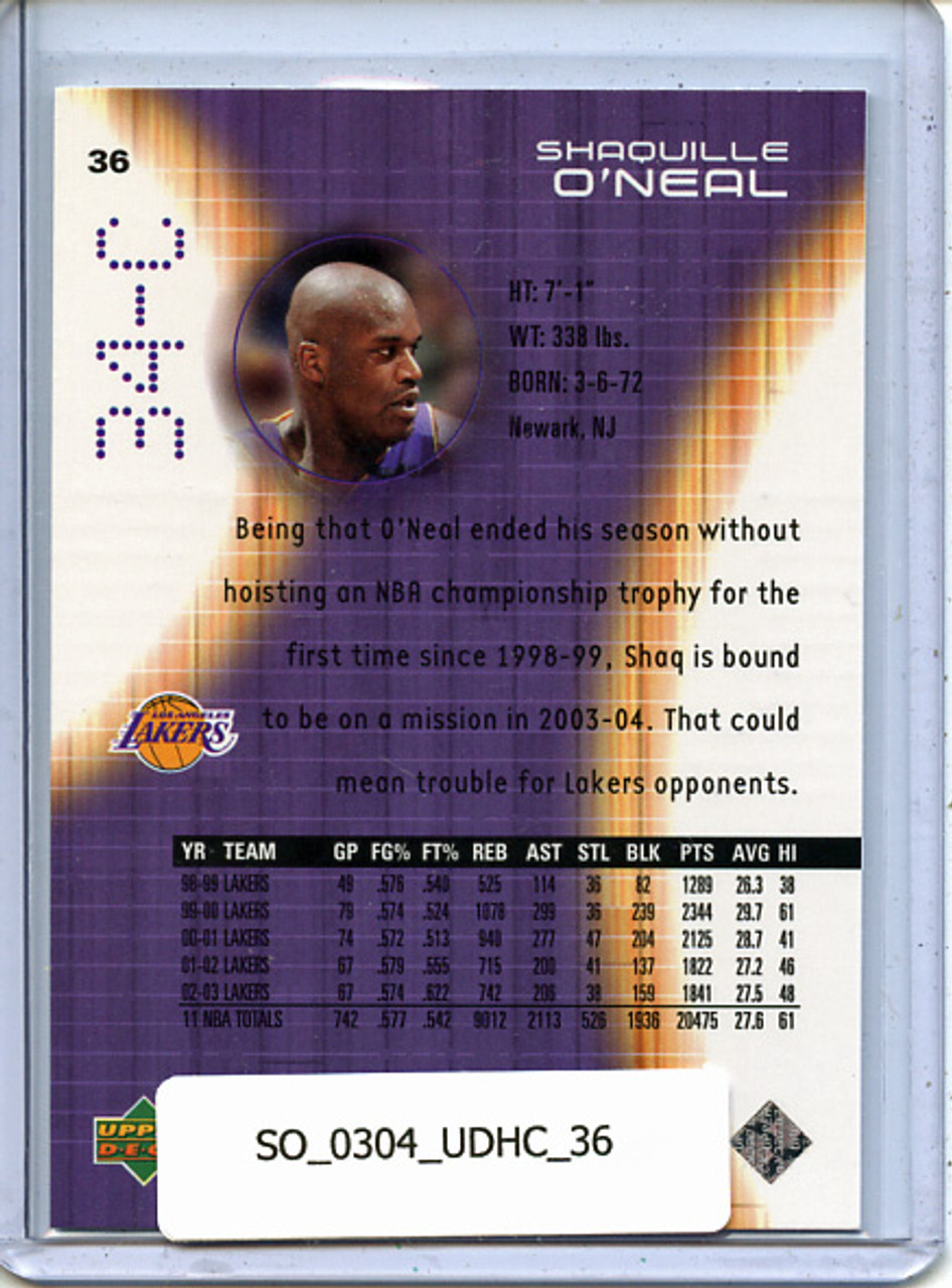 Shaquille O'Neal 2003-04 Hardcourt #36