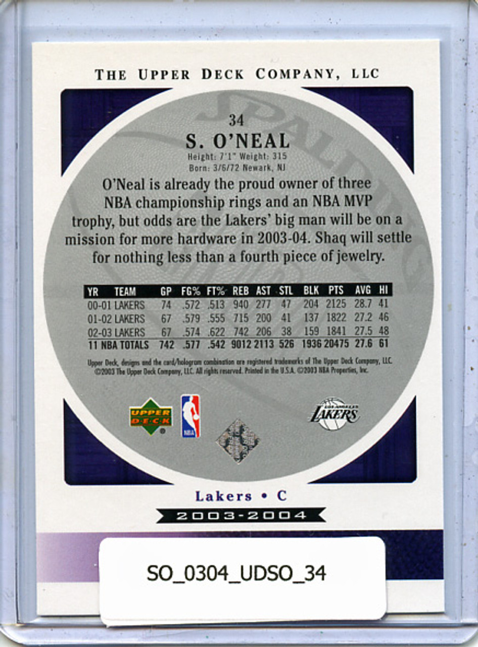 Shaquille O'Neal 2003-04 Standing O #34