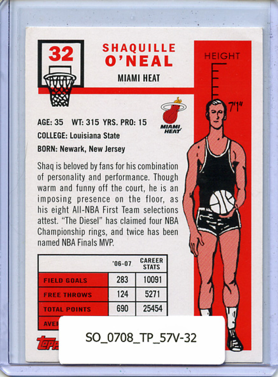 Shaquille O'Neal 2007-08 Topps, 1957-58 Variations #32