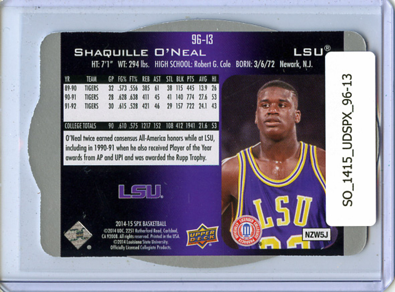 Shaquille O'Neal 2014-15 SPx, 1996 Inserts #96-13