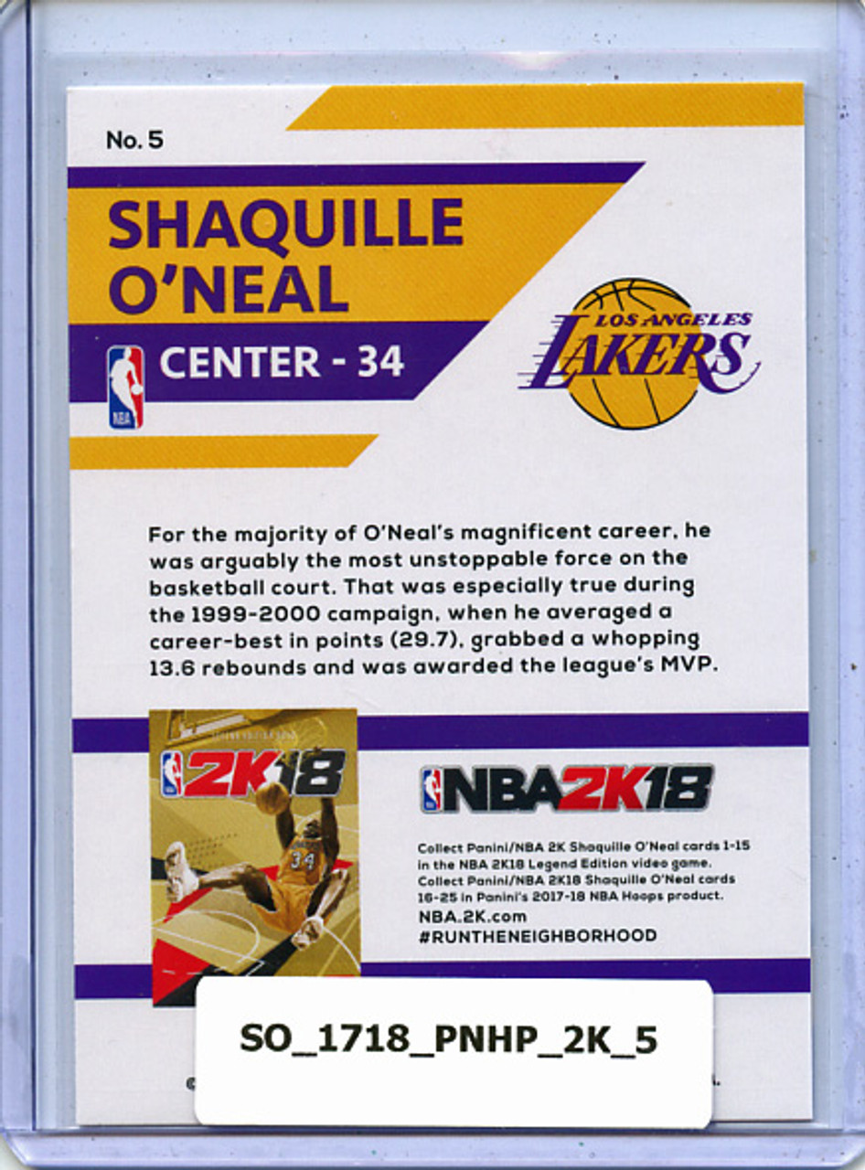 Shaquille O'Neal 2017-18 Hoops, NBA 2K #5