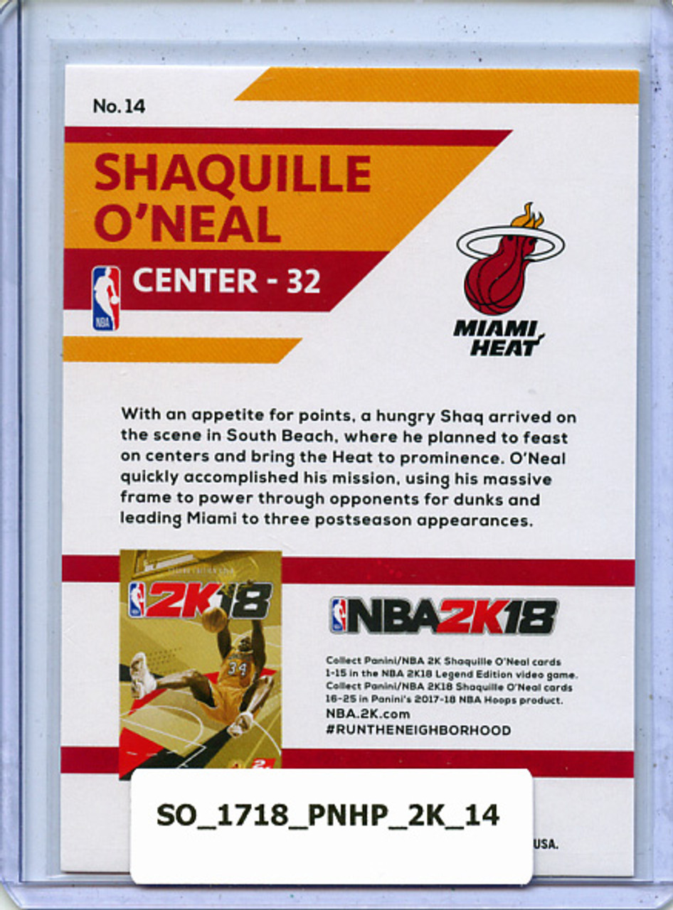 Shaquille O'Neal 2017-18 Hoops, NBA 2K #14