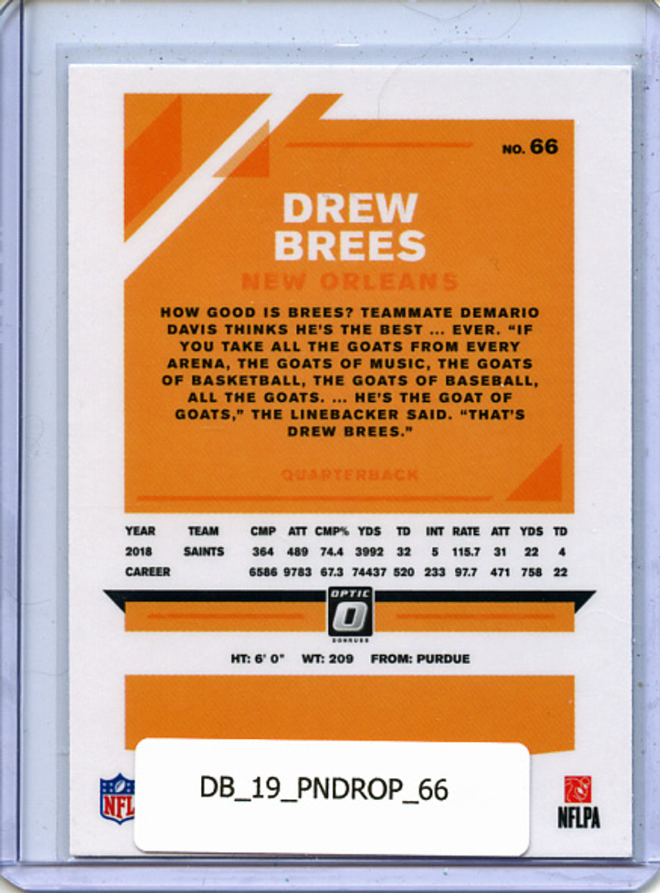 Drew Brees 2019 Donruss Optic #66