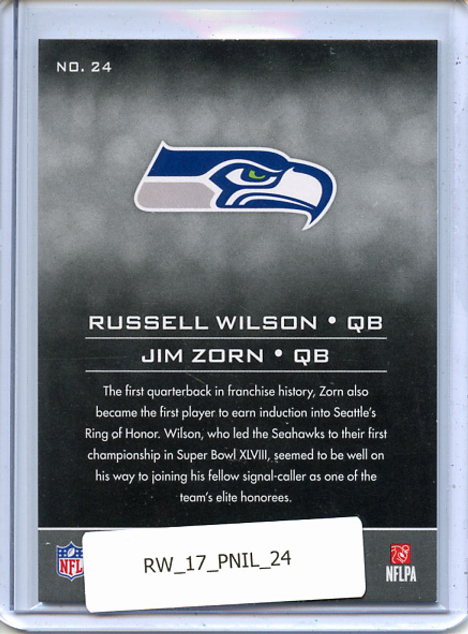 Russell Wilson, Jim Zorn 2017 Illusions #24