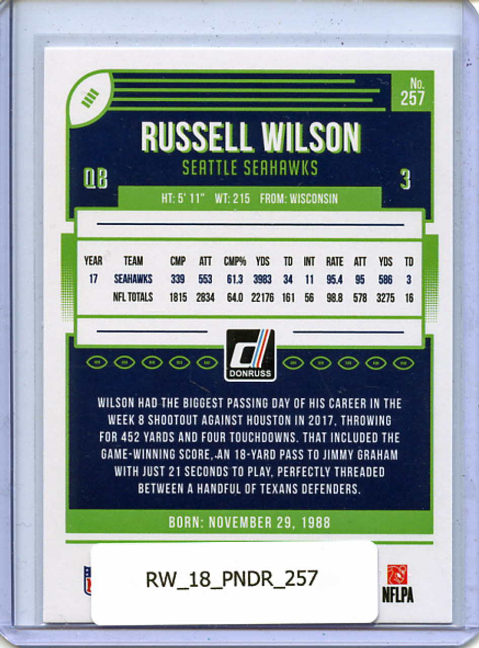 Russell Wilson 2018 Donruss #257