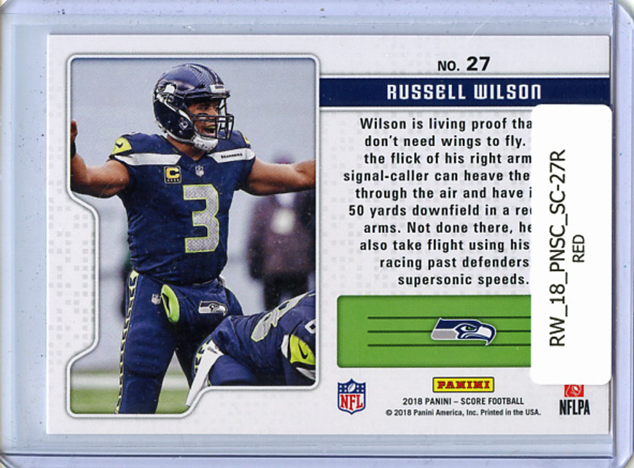 Russell Wilson 2018 Score, Signal Callers #27 Red