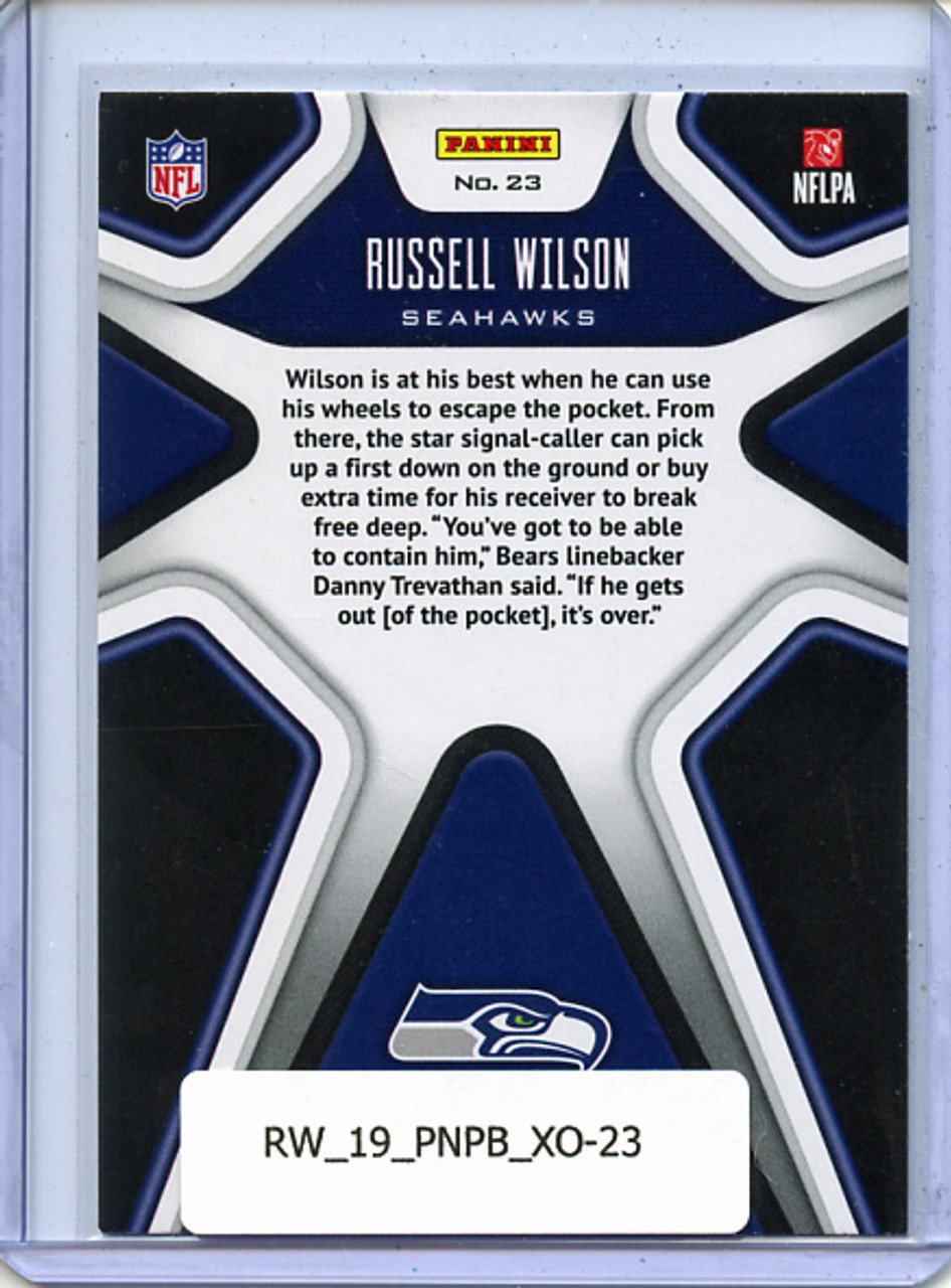 Russell Wilson 2019 Playbook, X's and O's #23