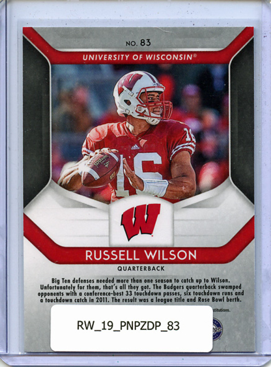 Russell Wilson 2019 Prizm Draft Picks #83
