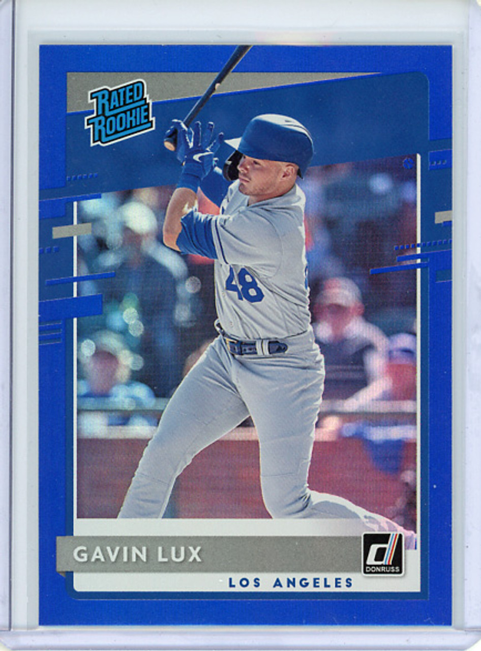 Gavin Lux 2020 Donruss #44 Blue Holo (3)