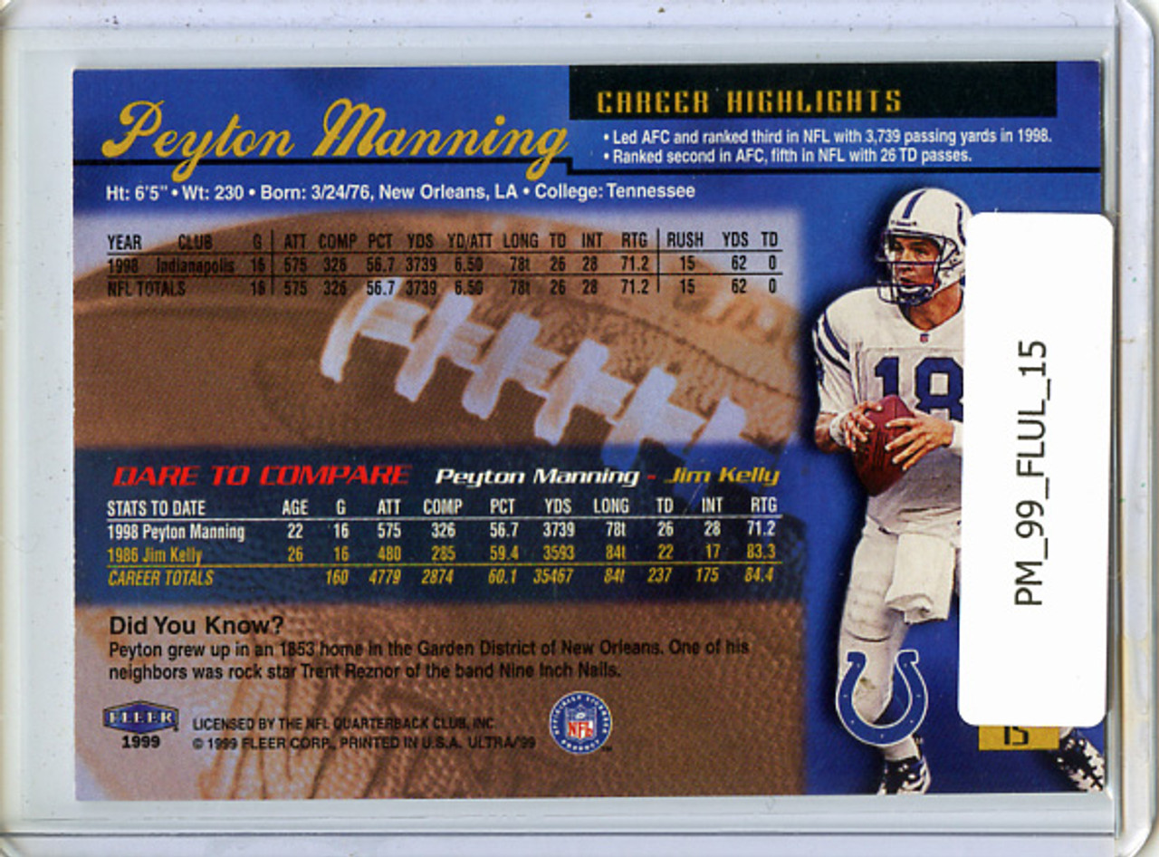 Peyton Manning 1999 Ultra #15