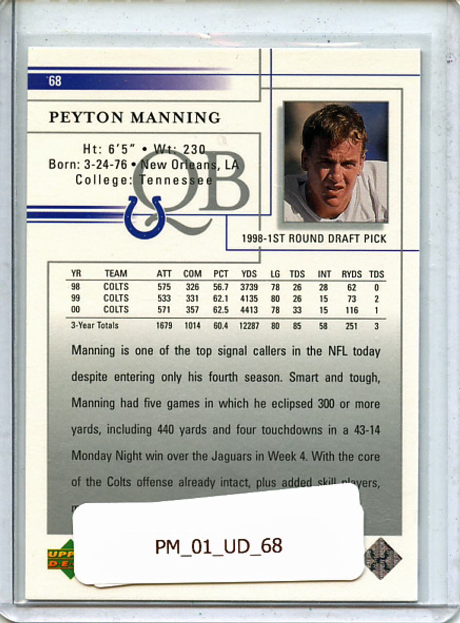 Peyton Manning 2001 Upper Deck #68
