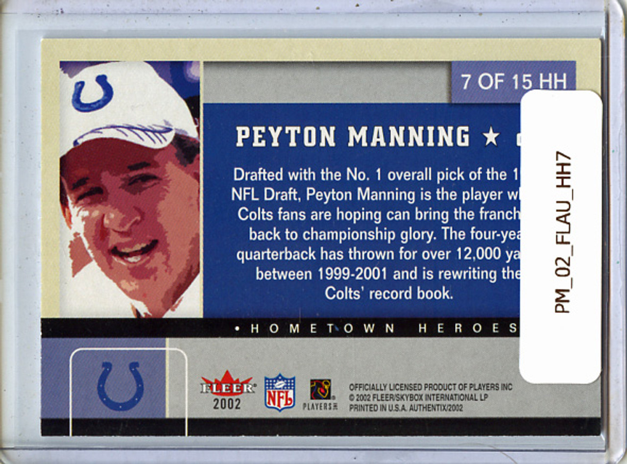 Peyton Manning 2002 Authentix, Hometown Heroes #HH7