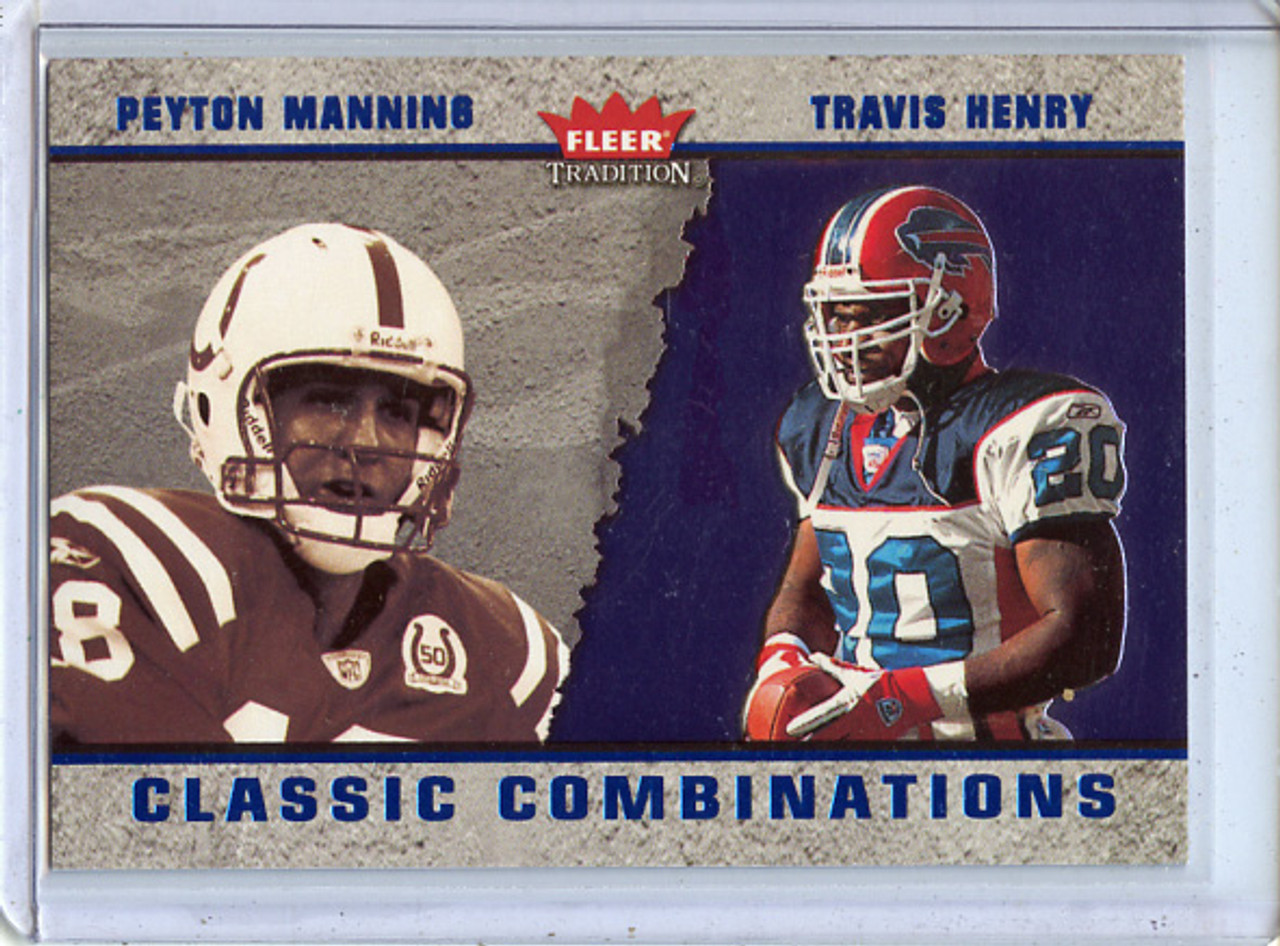 Peyton Manning, Travis Henry 2003 Tradition, Classic Combinations #CC9 (#0715/1500)