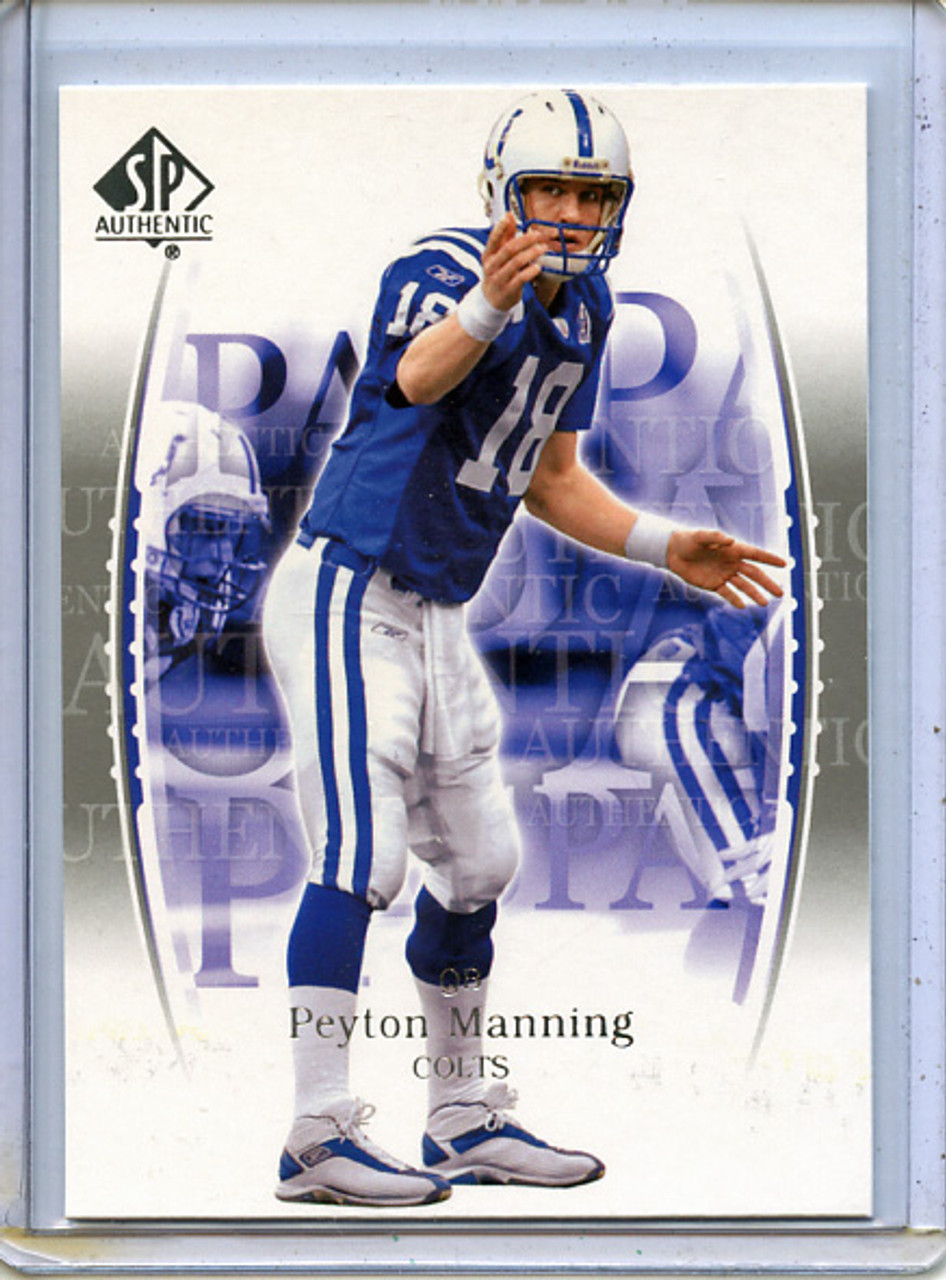 Peyton Manning 2003 SP Authentic #18