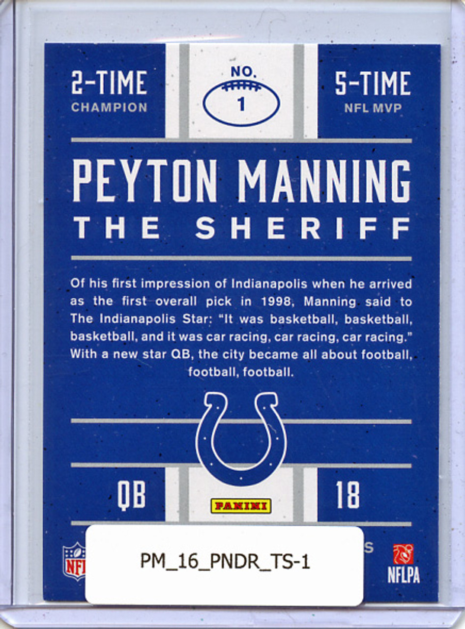 Peyton Manning 2016 Donruss, Tribute #1